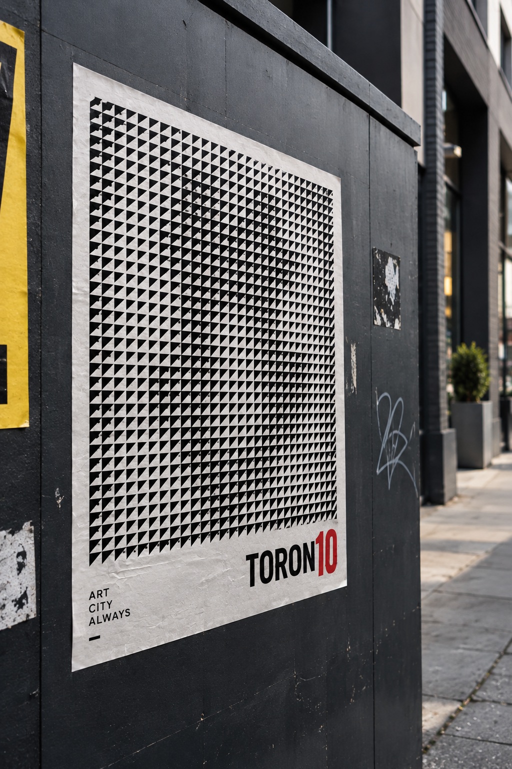 A second TORON10 artist poster with worn edges and visible printed lettering.
