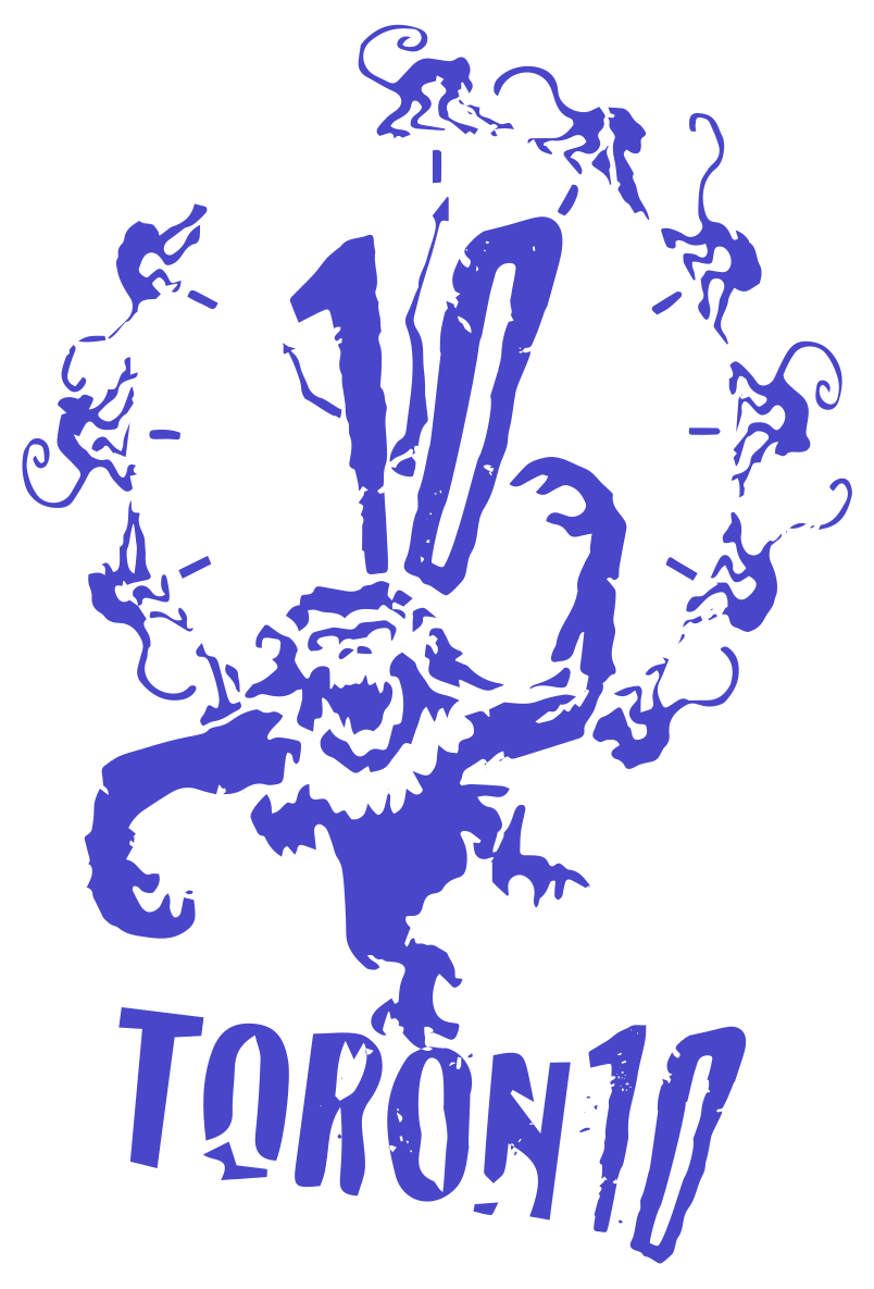 Toron10 monkey mark in blue-violet